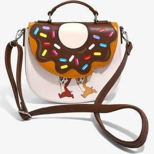 💕Sale💕 Loungefly Chip & Dale Rescue Rangers Donut Crossbody Bag